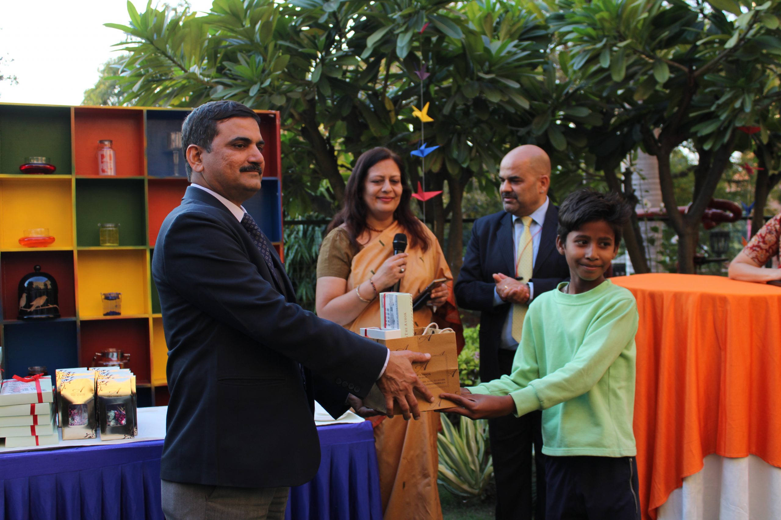 ITDC celebrates Holi with the children from Vrikshit Foundation