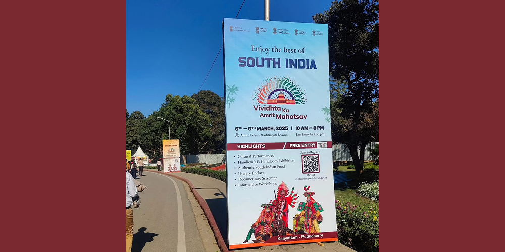 Ashok Events, ITDC is honoured to have Event managed  the ongoing South India Celebration ‘Vividhta ka Amrit Mahotsav’ at Amrit Udhyan, Rashtrapati Bhawan, New Delhi. Few glimpses of the Mahotsav.